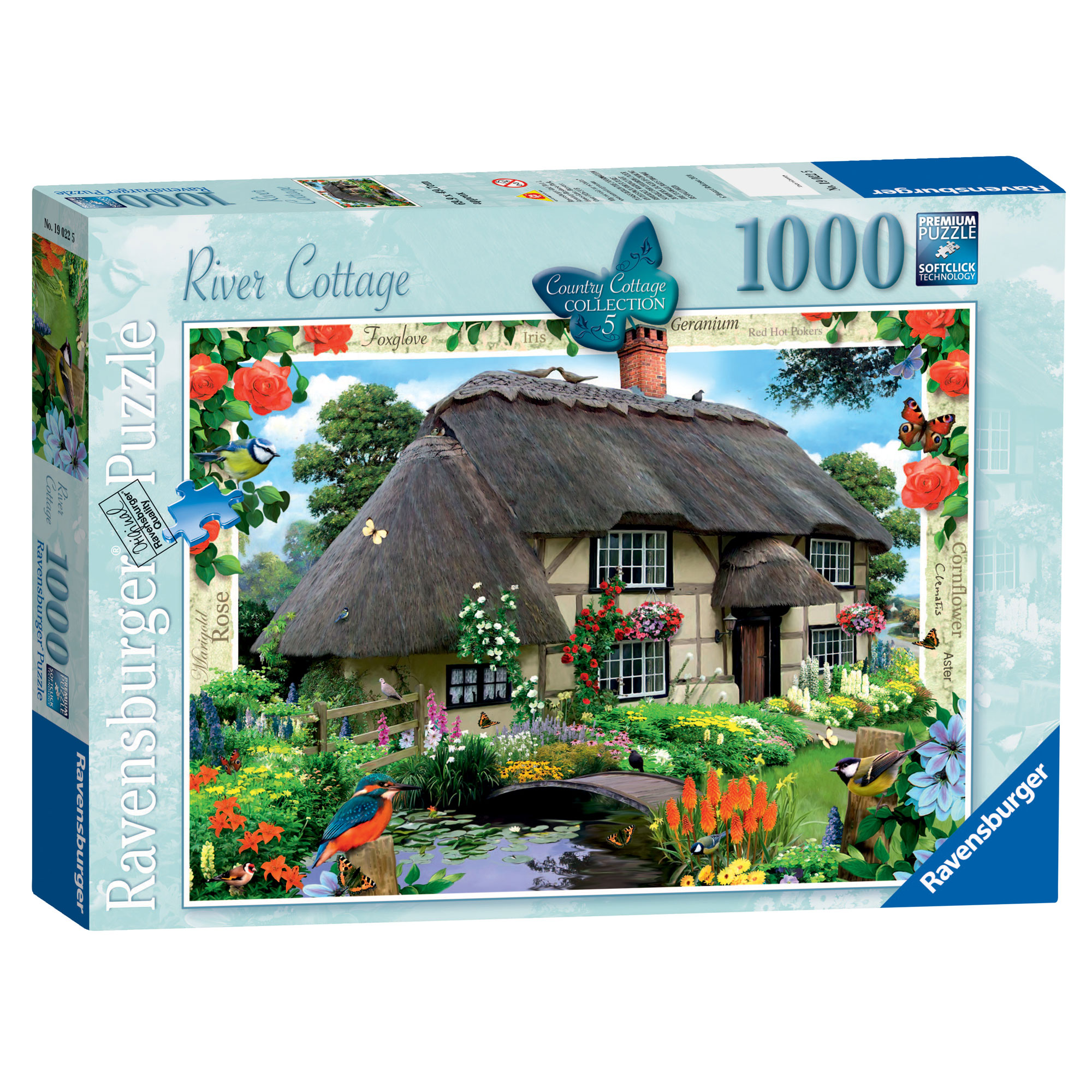 Ravensburger Country Cottage River Cottage 1000 Pc Puzzle Ravensburger Country Cottage River Cottage 1000 Pc Puzzle