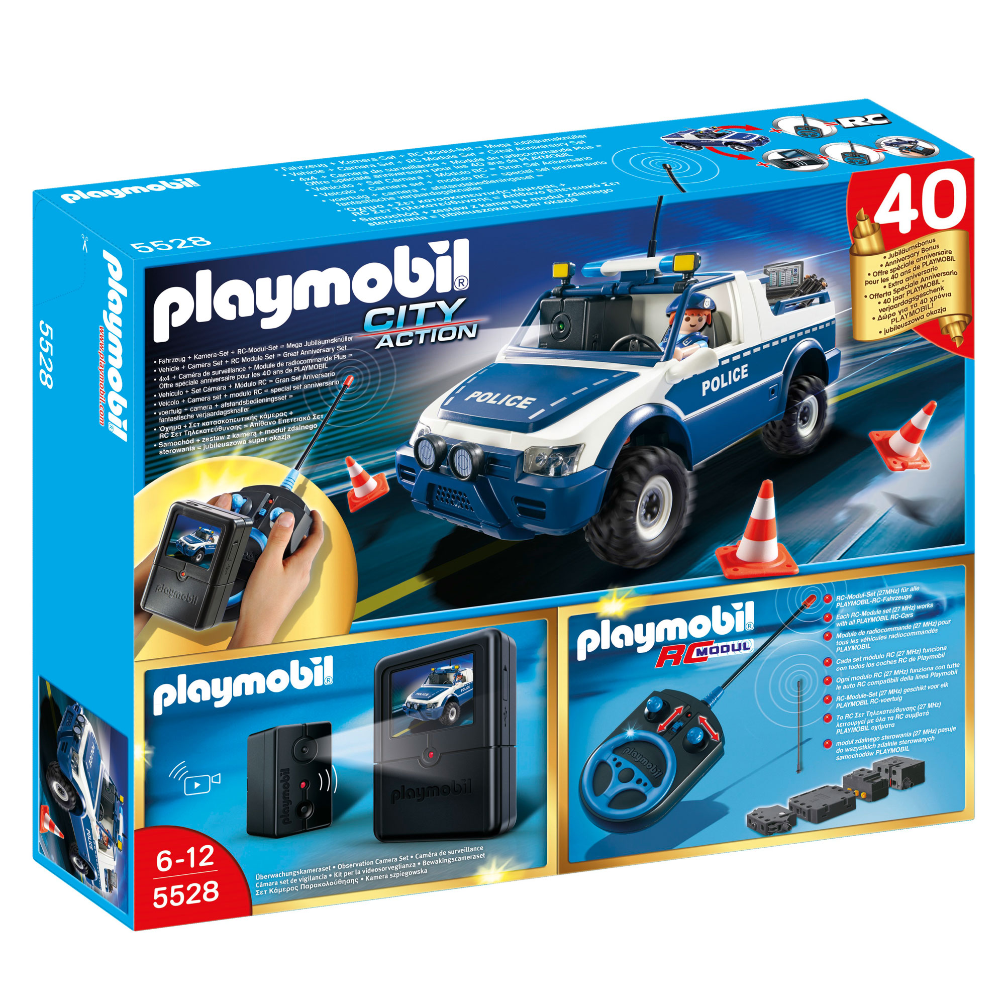 Playmobil RC 40th Anniversary Police Truck With Camera 5528 from the